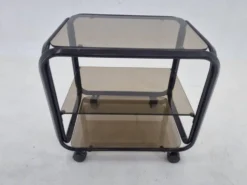 Table basse chariot des années 1970, Italie.
