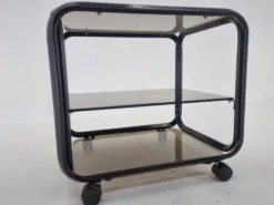 Table basse chariot des années 1970, Italie.
