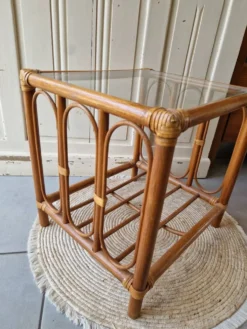 Table Basse D'appoint En Rotin