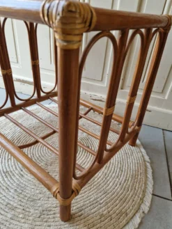 Table Basse D'appoint En Rotin