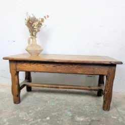 Table basse de ferme en chêne massif
