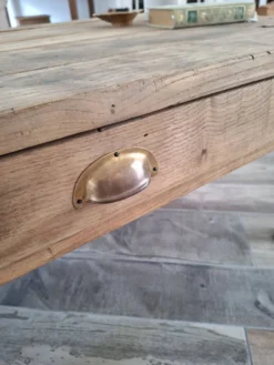 Table basse de ferme style campagne en chêne