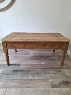 Table basse de ferme style campagne en chêne