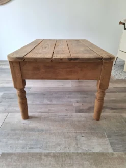 Table basse de ferme style campagne en chêne