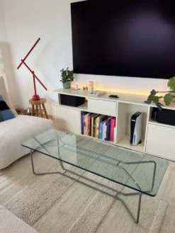 Table basse design moderniste (Style Bauhaus / Space Age)