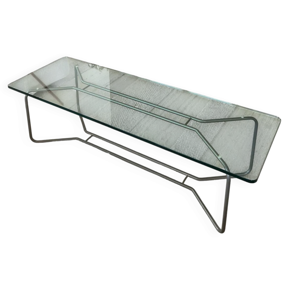 Table basse design moderniste (Style Bauhaus / Space Age)