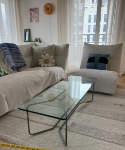Table basse design moderniste (Style Bauhaus / Space Age)