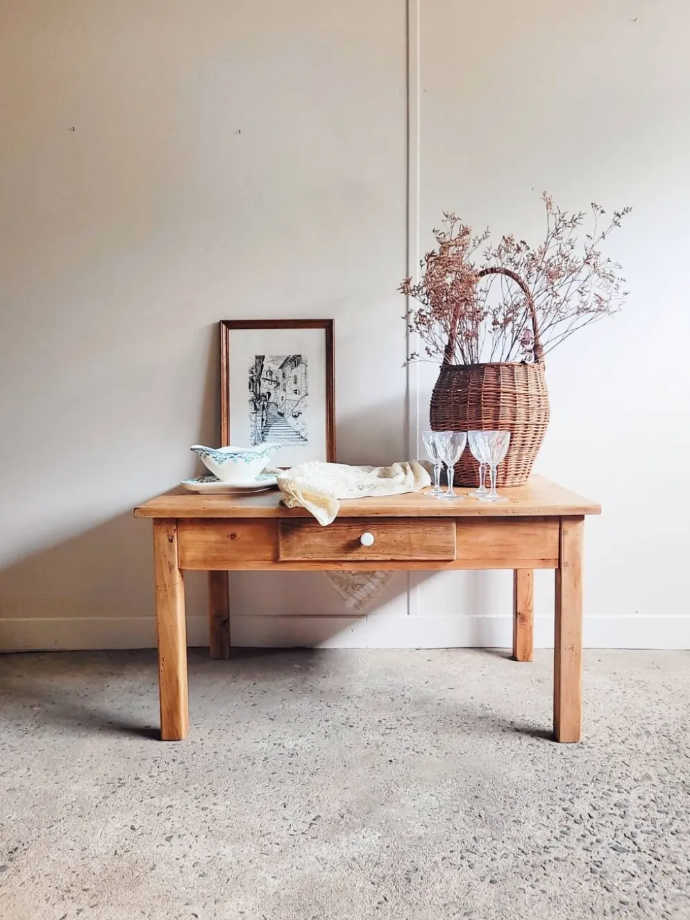 Table basse en bois massif