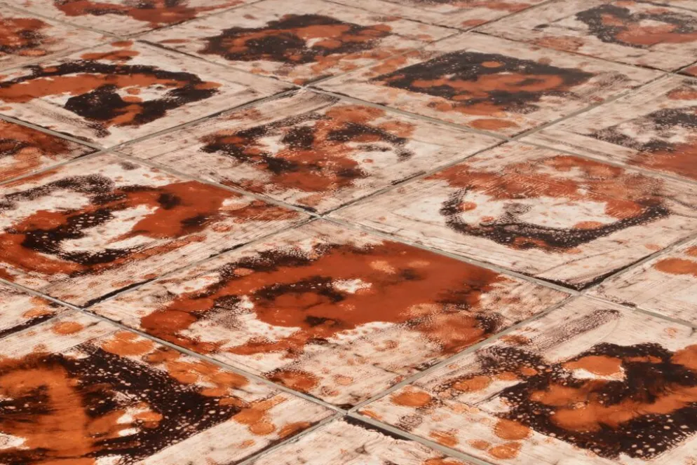 Table basse en cadre chromé et carreaux en céramique, Danemark, années 1970
