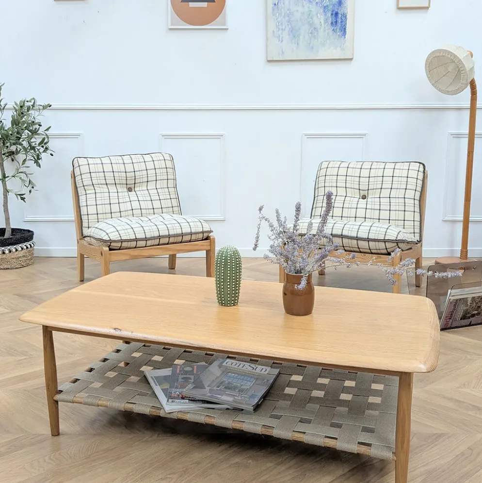 Table basse en chêne