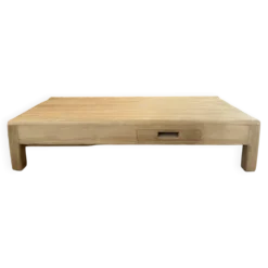 Table basse en chêne blond