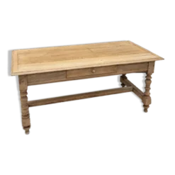 Table basse en chêne fin XIXème