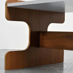 Table basse en contreplaqué et stratifié, Negroni, circa 1970
