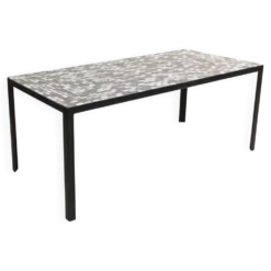 Table basse en céramique grise années 60