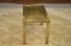 Table basse en laiton attribuée à Willy Daro 1970’s