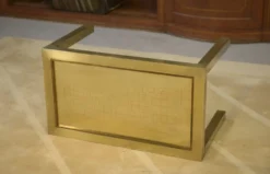 Table basse en laiton attribuée à Willy Daro 1970’s
