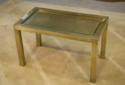 Table basse en laiton attribuée à Willy Daro 1970’s