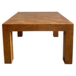 Table basse en loupe de peuplier