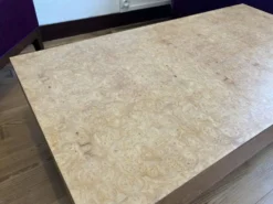Table basse en loupe d’orme vintage