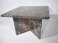Table basse en marbre véritable vintage des années 1970