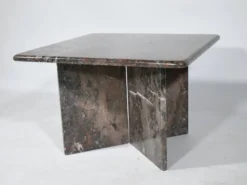 Table basse en marbre véritable vintage des années 1970