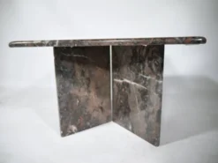Table basse en marbre véritable vintage des années 1970