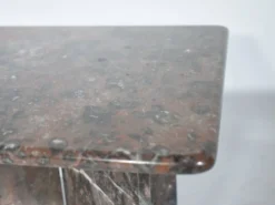 Table basse en marbre véritable vintage des années 1970