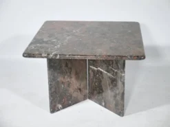 Table basse en marbre véritable vintage des années 1970