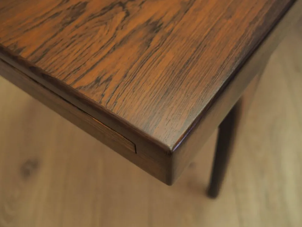 Table basse en palissandre CFC Silkeborg avec plateau escamotable, années 1960.
