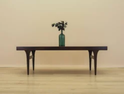 Table basse en palissandre CFC Silkeborg avec plateau escamotable, années 1960.