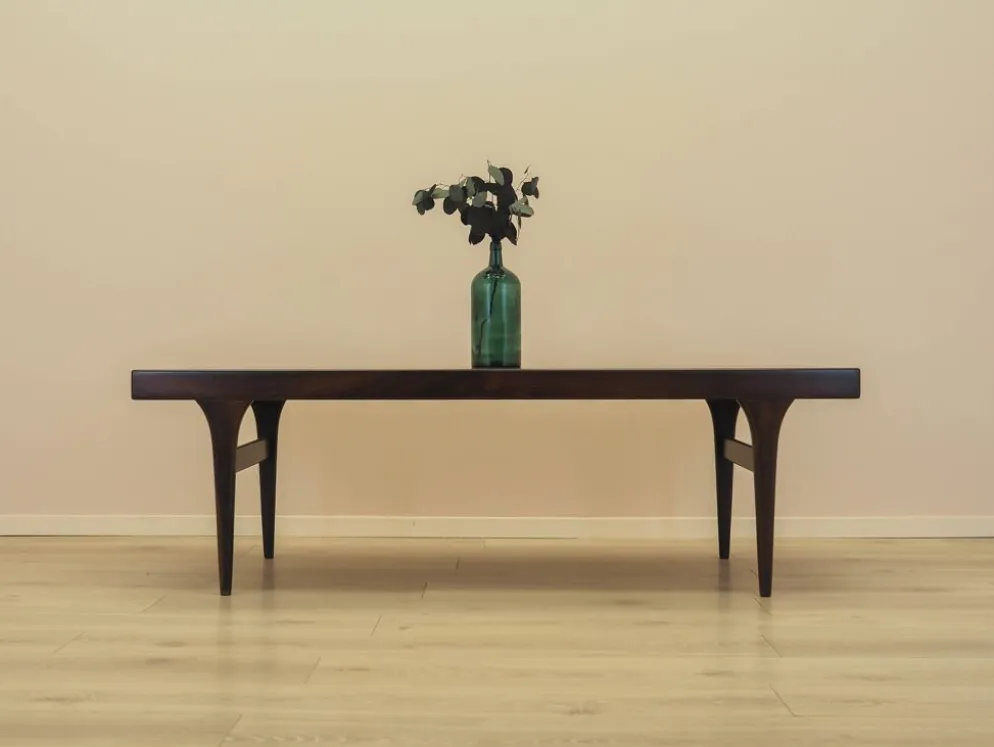 Table basse en palissandre CFC Silkeborg avec plateau escamotable, années 1960.