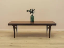 Table basse en palissandre CFC Silkeborg avec plateau escamotable, années 1960.