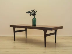 Table basse en palissandre CFC Silkeborg avec plateau escamotable, années 1960.