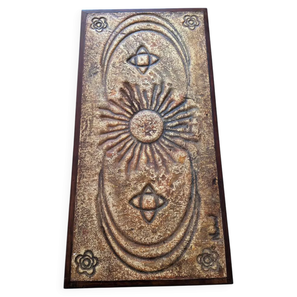 Table basse en pierre de lave émaillée de François Chaty