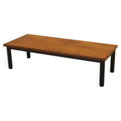 Table basse en placage danois, années 1960