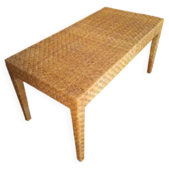 Table basse en rotin