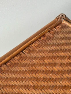 Table basse en rotin – années 1960/70