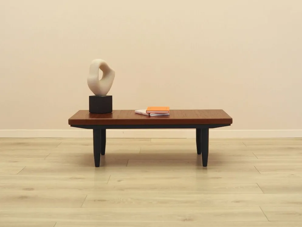 Table basse en teck, Danemark, années 1970