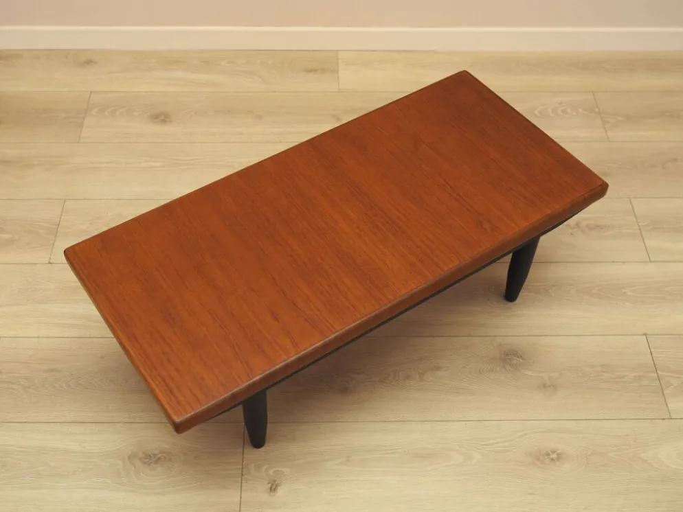Table basse en teck, Danemark, années 1970