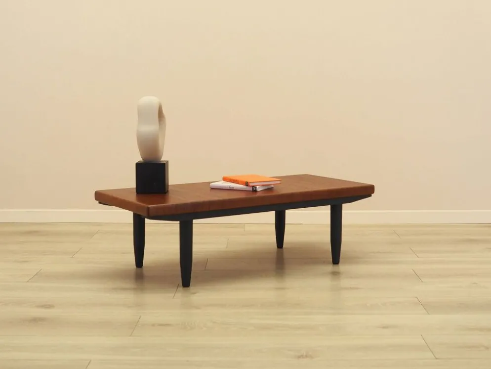 Table basse en teck, Danemark, années 1970