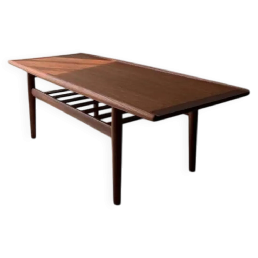 Table basse en teck Grete Jalk Glostrup Møbelfabrik années 1960