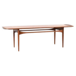 Table basse en teck par Tove et Edvard Kindt-Larsen pour France & Son, années 1960.