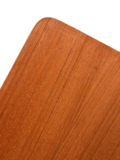 Table basse en teck à roulettes des années 1960