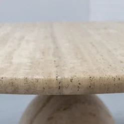 Table basse en travertin 'Finale' par Draenert années 1970