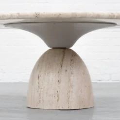 Table basse en travertin 'Finale' par Draenert années 1970