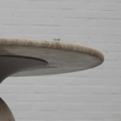 Table basse en travertin 'Finale' par Draenert années 1970