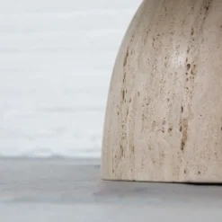 Table basse en travertin 'Finale' par Draenert années 1970