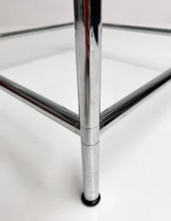 Table basse en verre carré 71 x 71 cm, années 1990