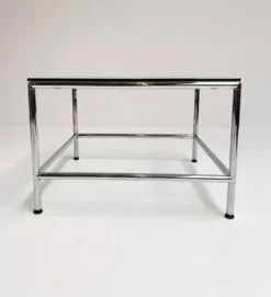 Table basse en verre carré 71 x 71 cm, années 1990