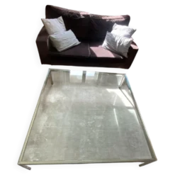 Table basse en verre florence de knoll 120x120